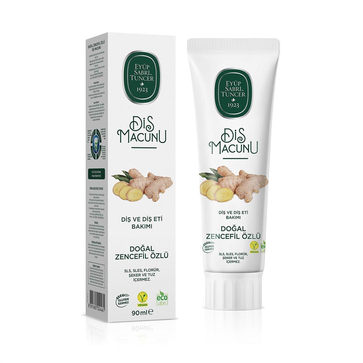 Doğal Zencefil Özlü Diş Macunu 90 ml