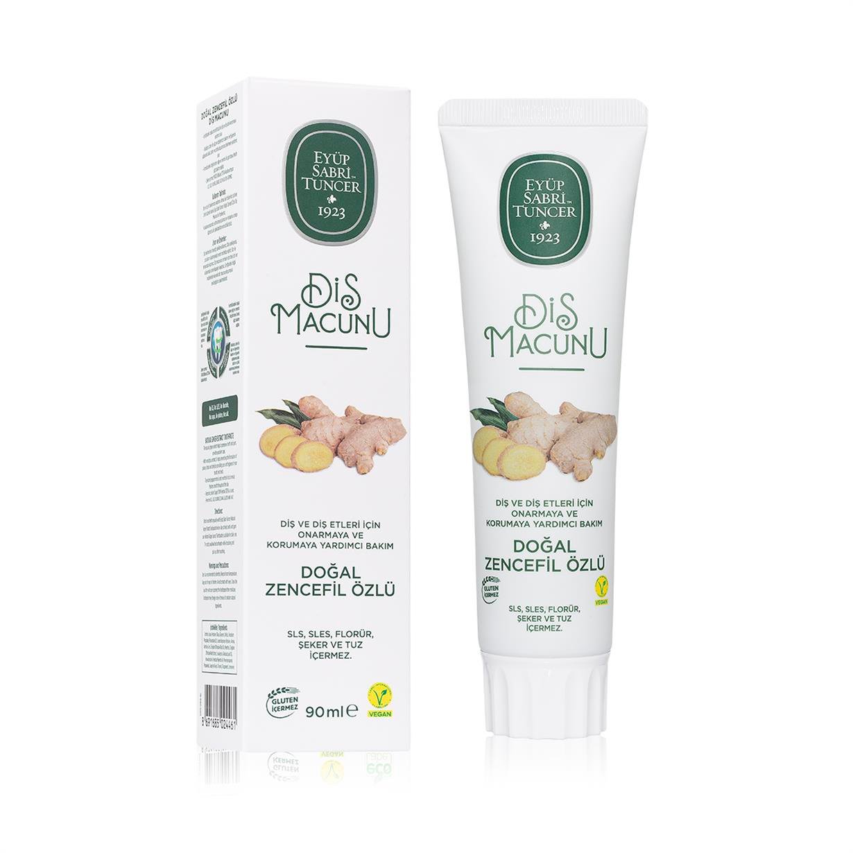 Doğal Zencefil Özlü Diş Macunu 90 ml