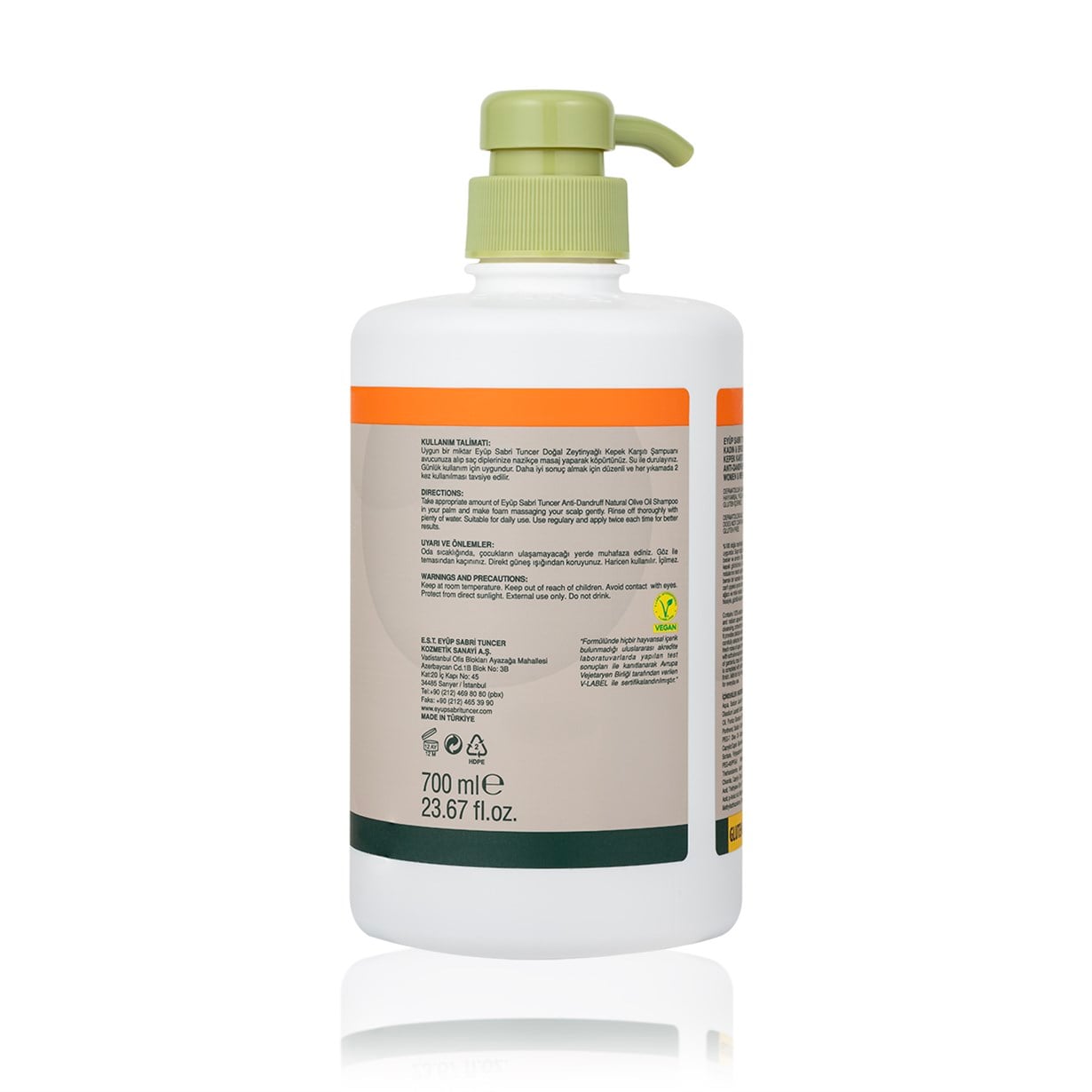 Doğal Zeytinyağlı Kepek Karşıtı Şampuan 700 ml