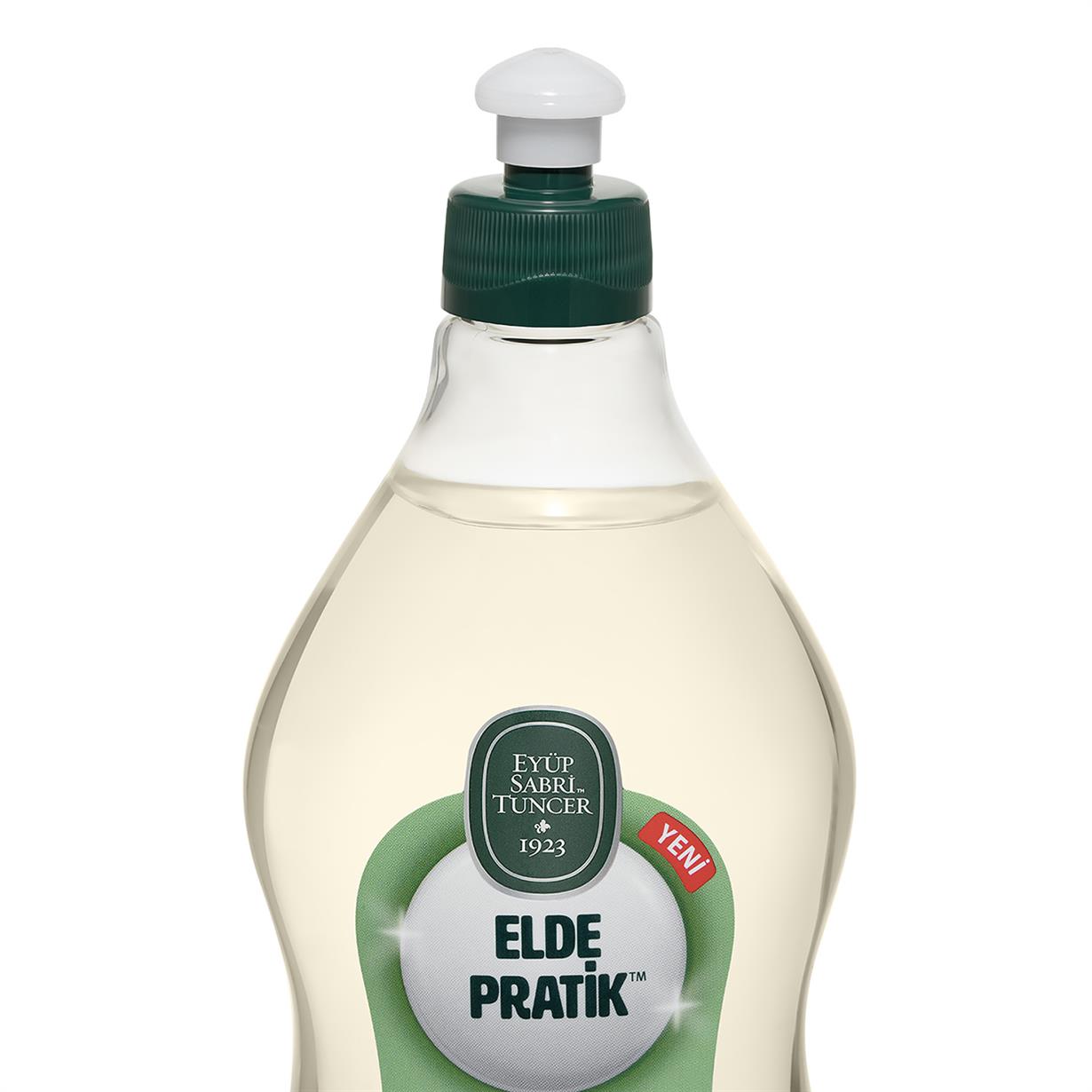 Elde Pratik™ - Doğal Zeytinyağı ve Limon Kabuk Yağlı Formül Bulaşık Yıkama Sıvısı - 750 ml