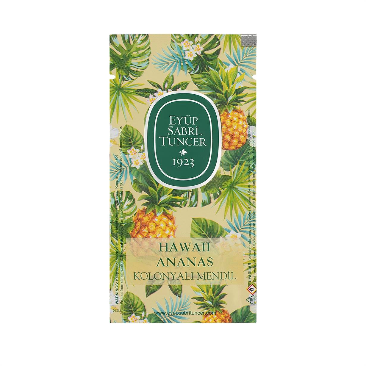 Hawaii Ananas Kolonyalı Mendil 150li (Küçük Boy)