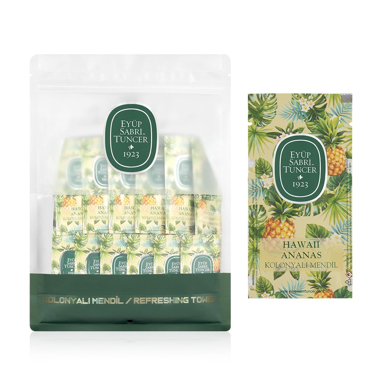 Hawaii Ananas Kolonyalı Mendil 150li (Küçük Boy)