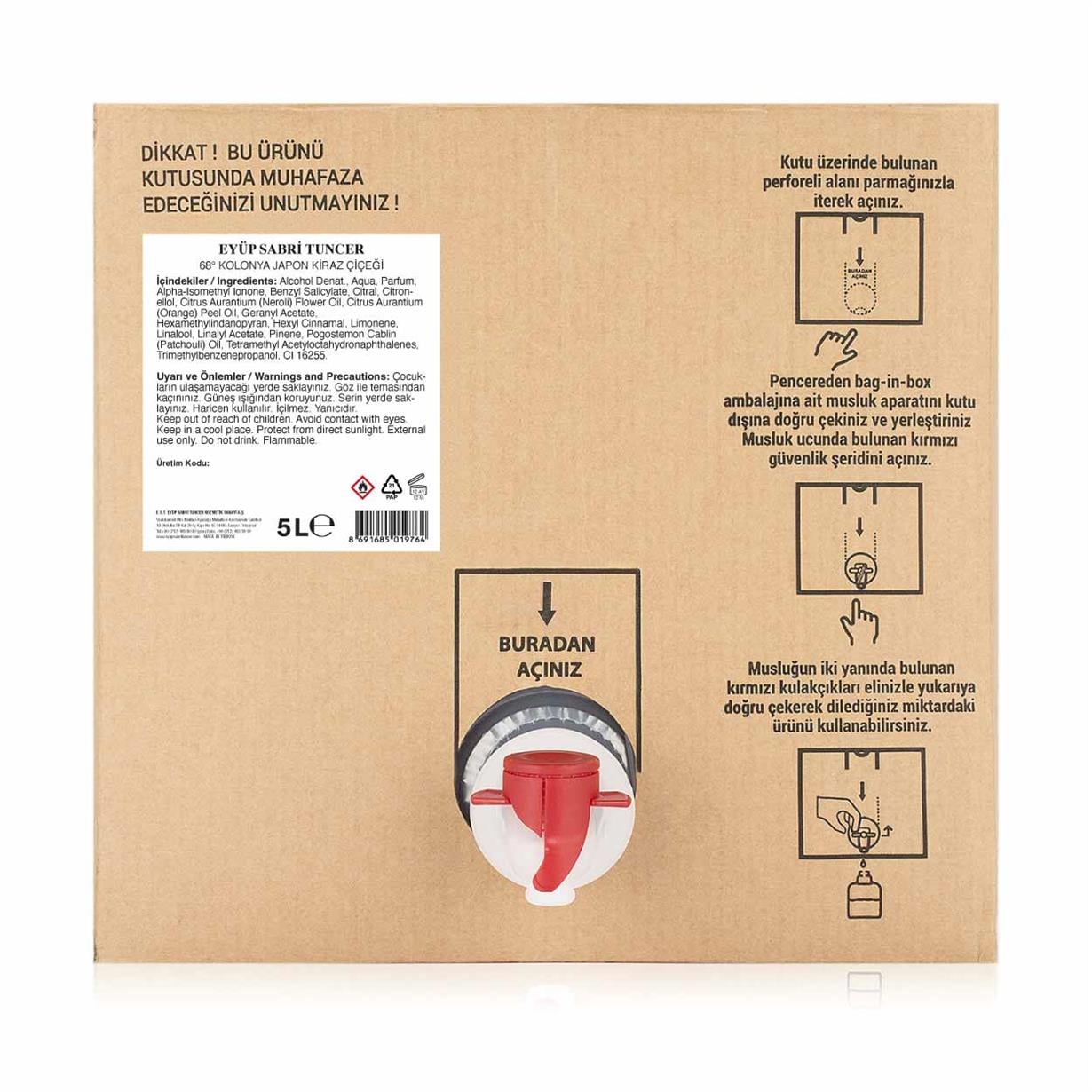 Japon Kiraz Çiçeği Kolonyası 5 lt - Bag in Box