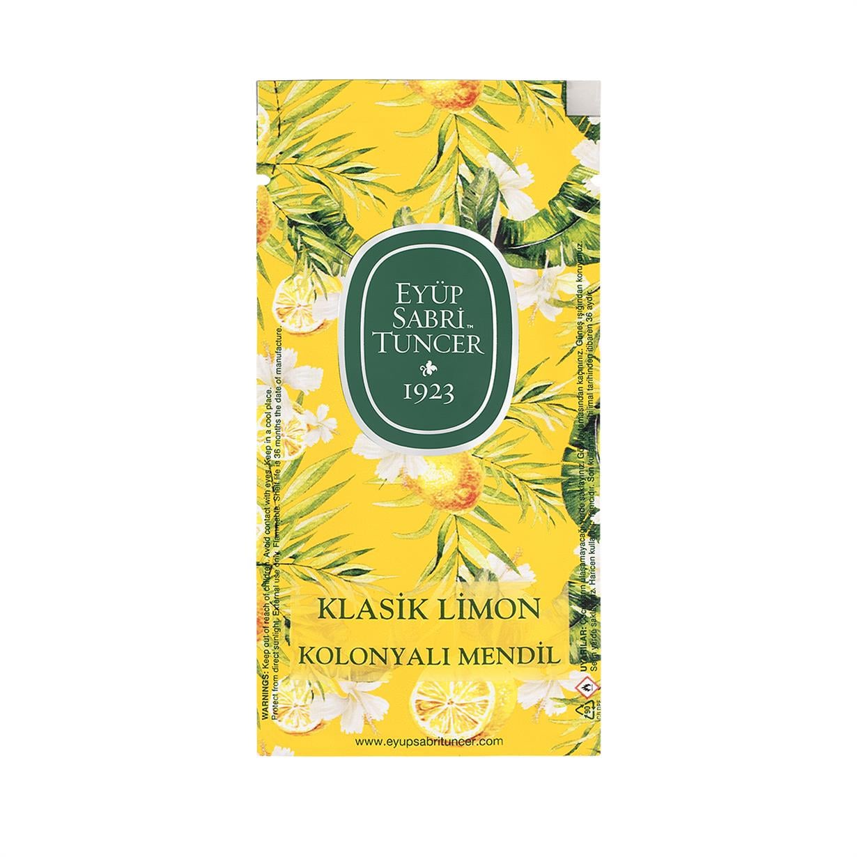 Klasik Limon Kolonyalı Mendil 150li (Küçük Boy)