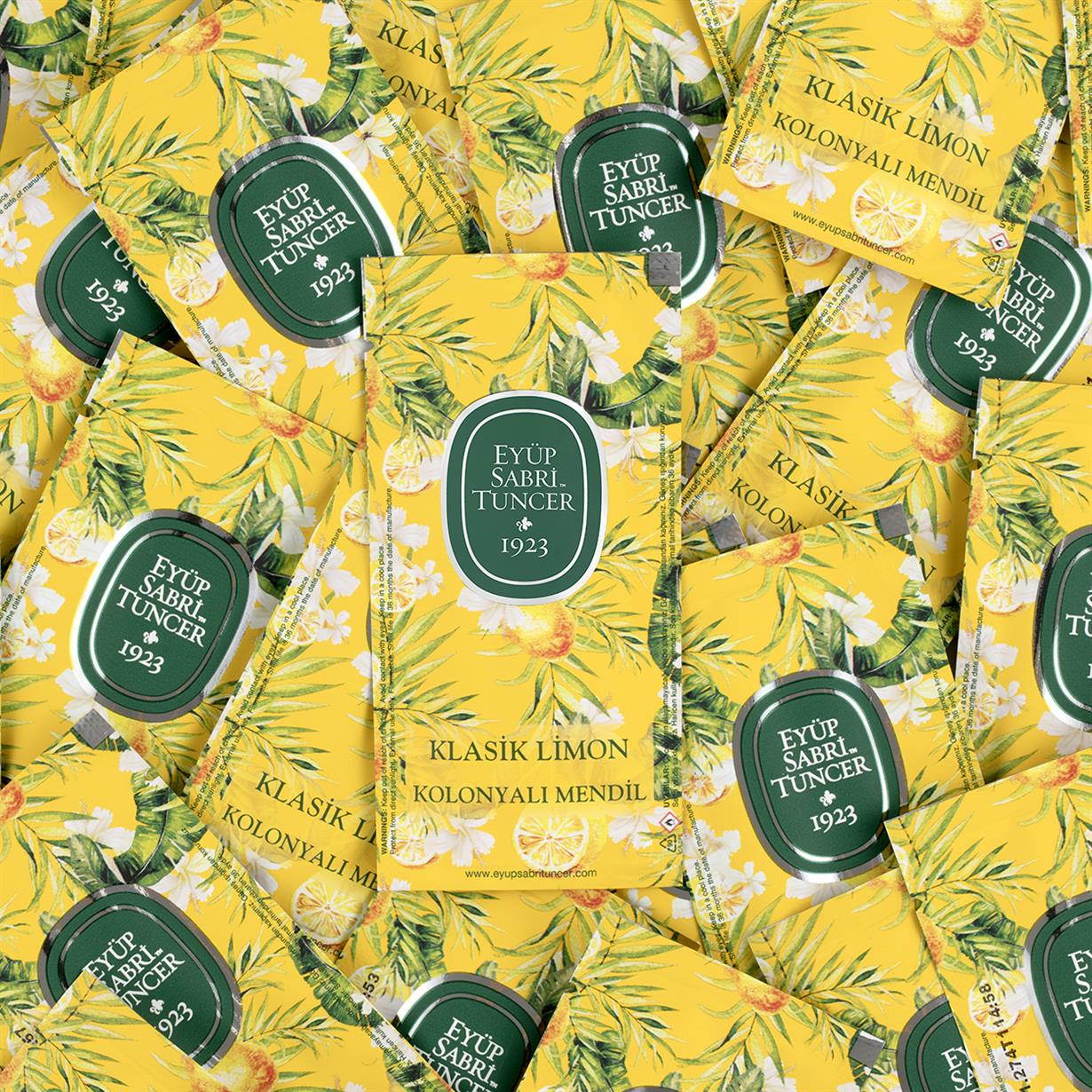 Klasik Limon Kolonyalı Mendil 150li (Küçük Boy)