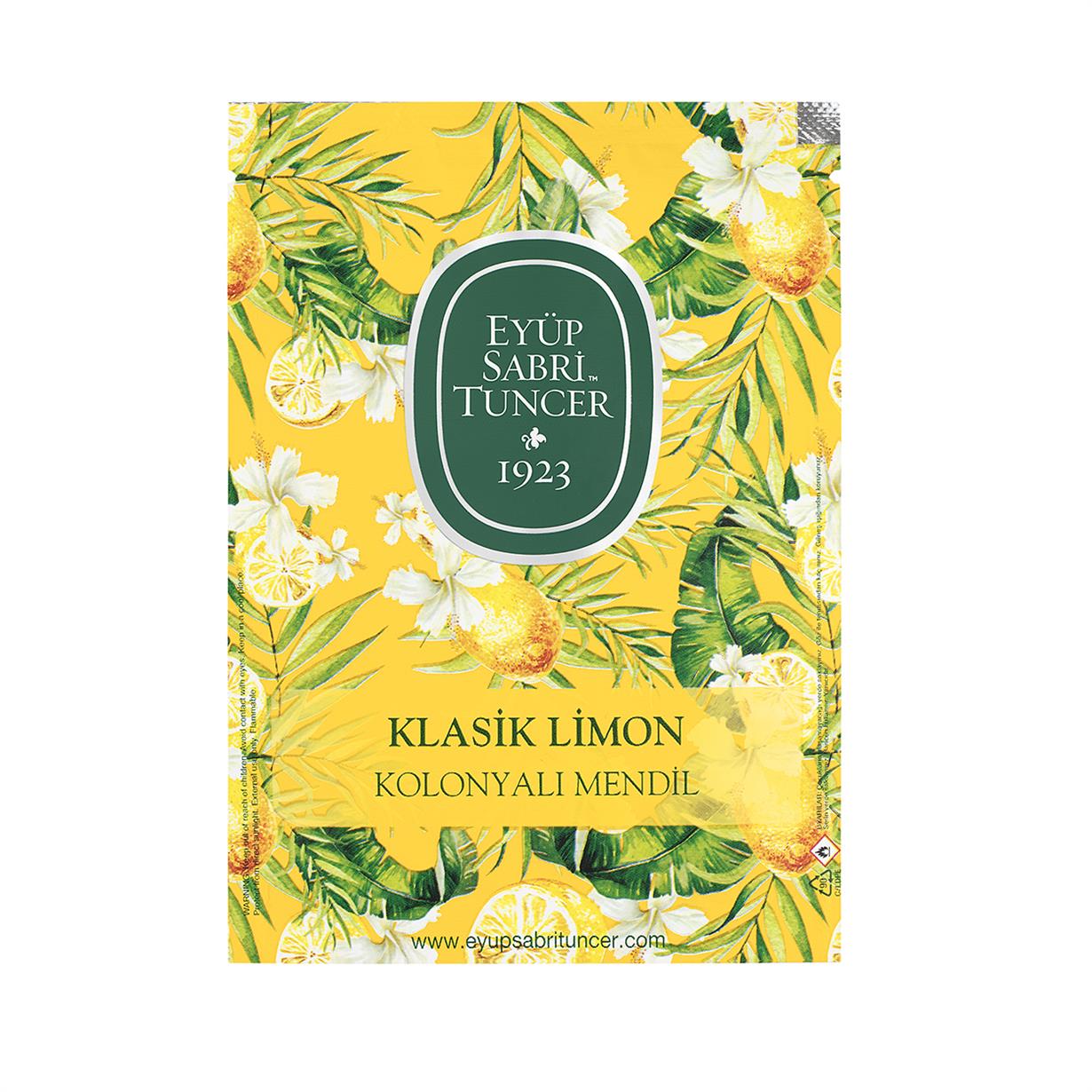 Klasik Limon Kolonyalı Mendil 50li (Büyük Boy)