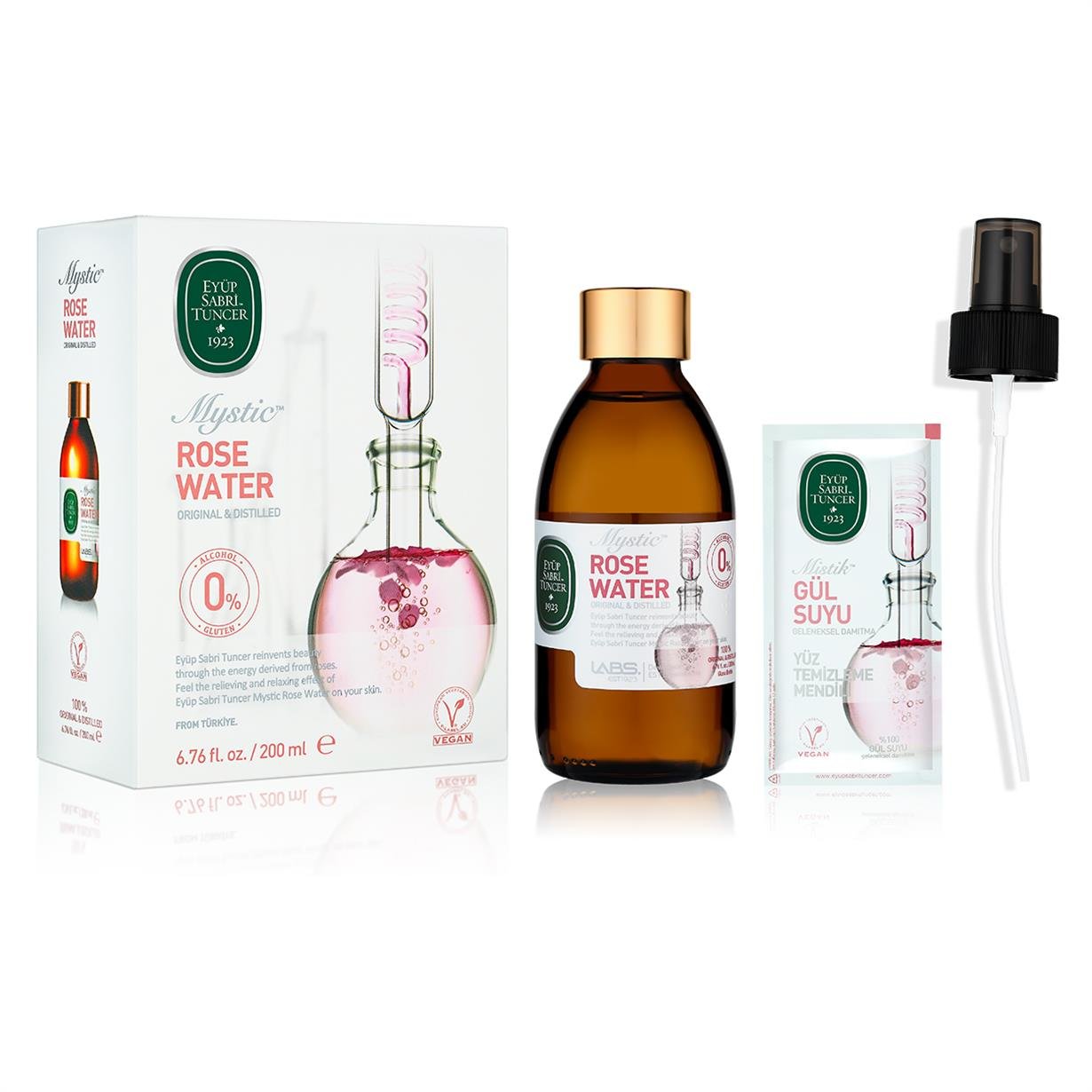 Mistik Gül Suyu 200 ml - Cam Şişe