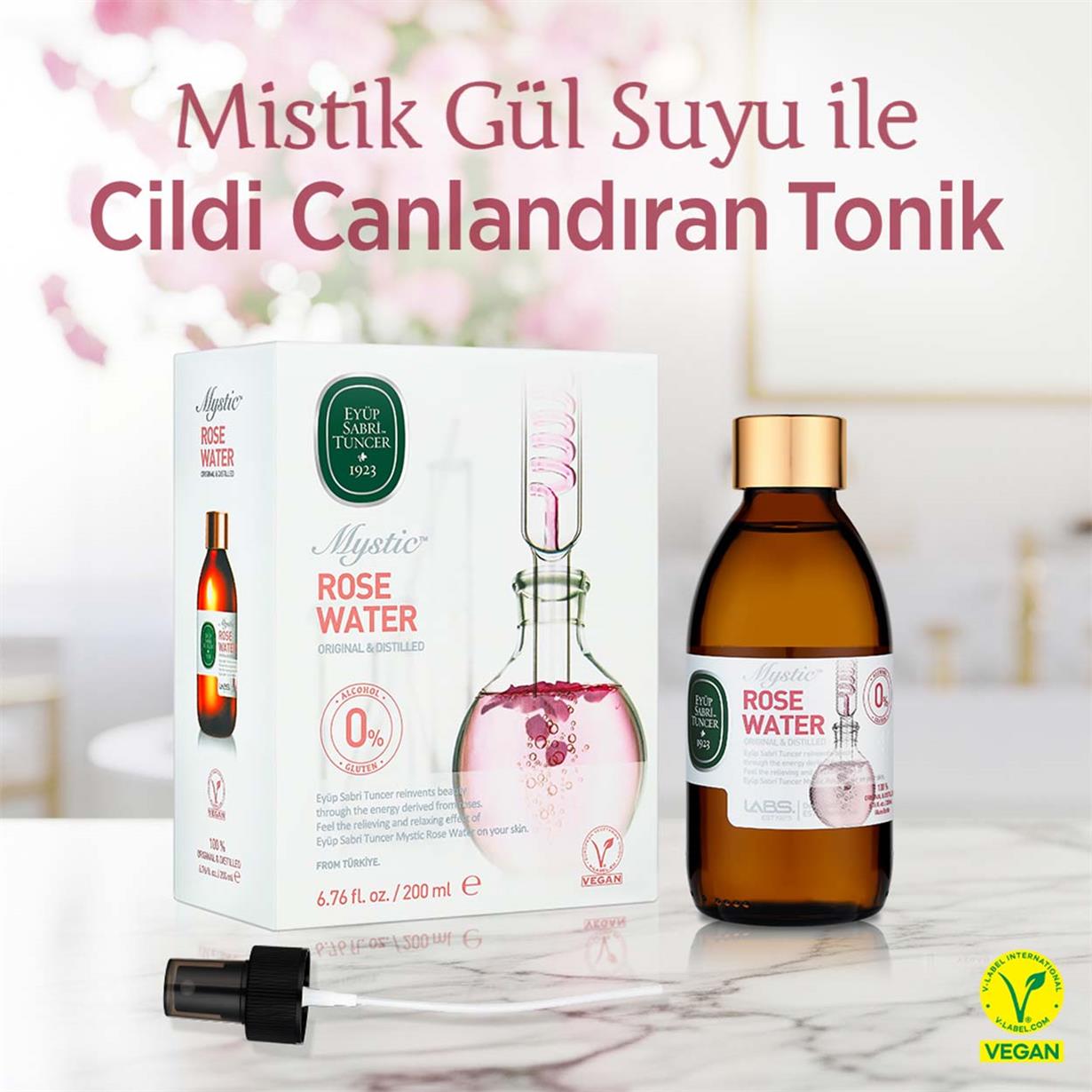 Mistik Gül Suyu 200 ml - Cam Şişe