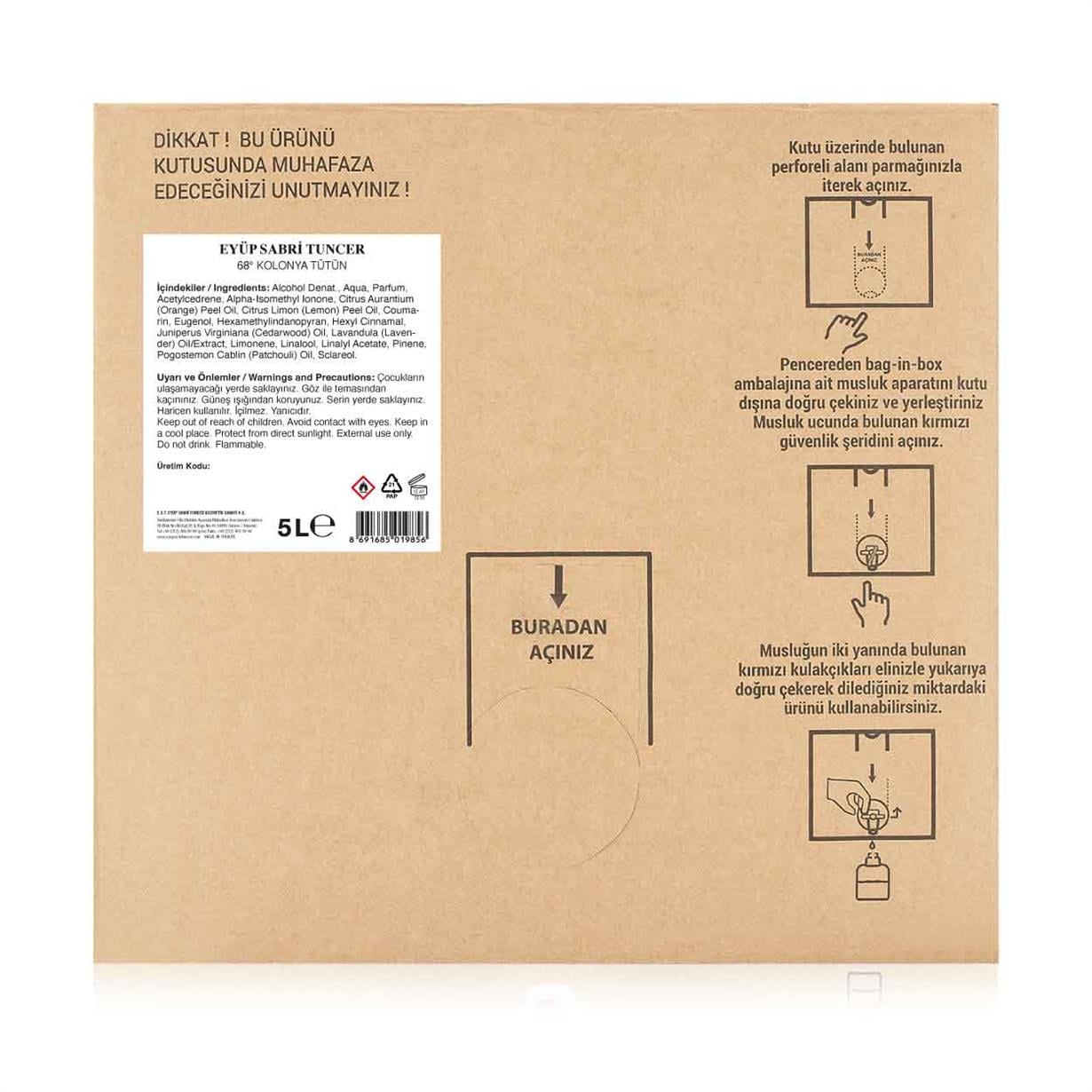 Tobacco Cologne 5 Liter - Bag in Box