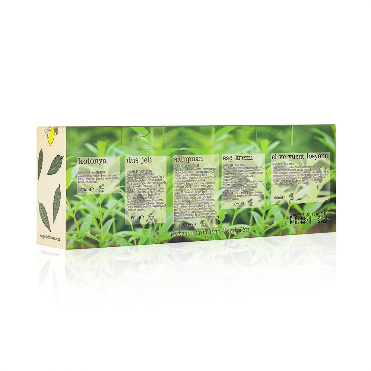 Verbena & Citrus Set of 5 Travel Set