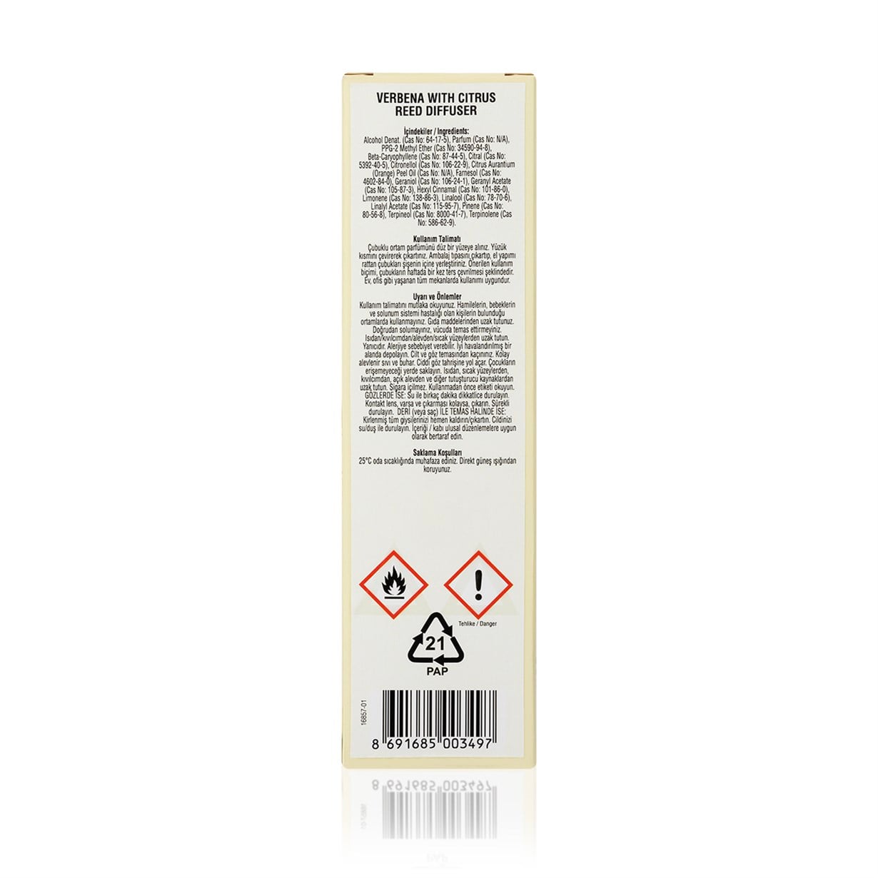 Verbena Citrus Çubuklu Oda Kokusu 50 ml