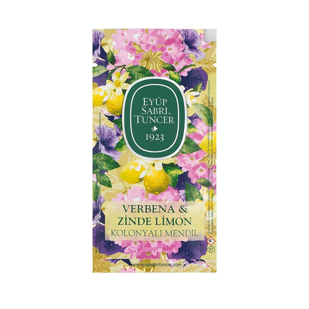 Verbena & Zinde Limon Kolonyalı Mendil 150li (Küçük Boy)