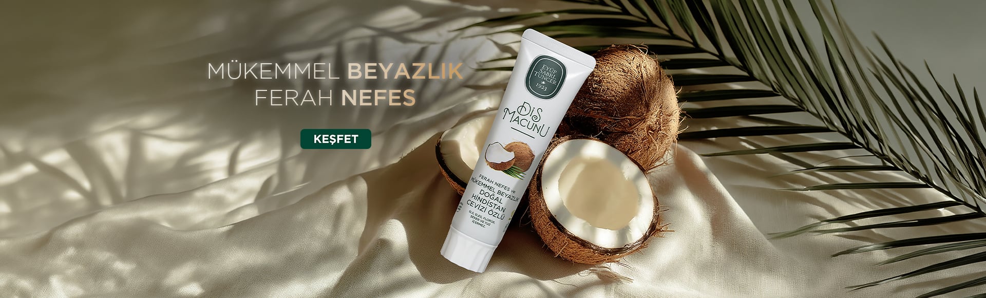 Doğal Hindistan Cevizi Özlü Diş Macunu 90 ml
