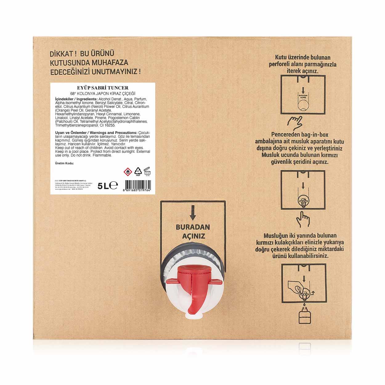 Japon Kiraz Çiçeği Kolonyası 5 lt - Bag in Box