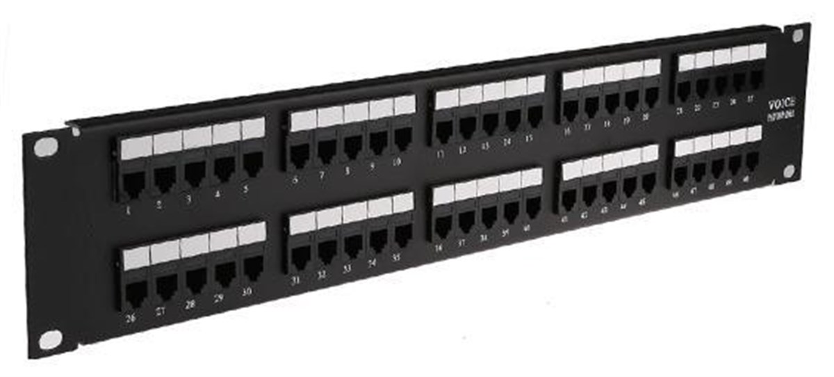 CAT 3 VOİCE PATCH PANEL 50 PORT