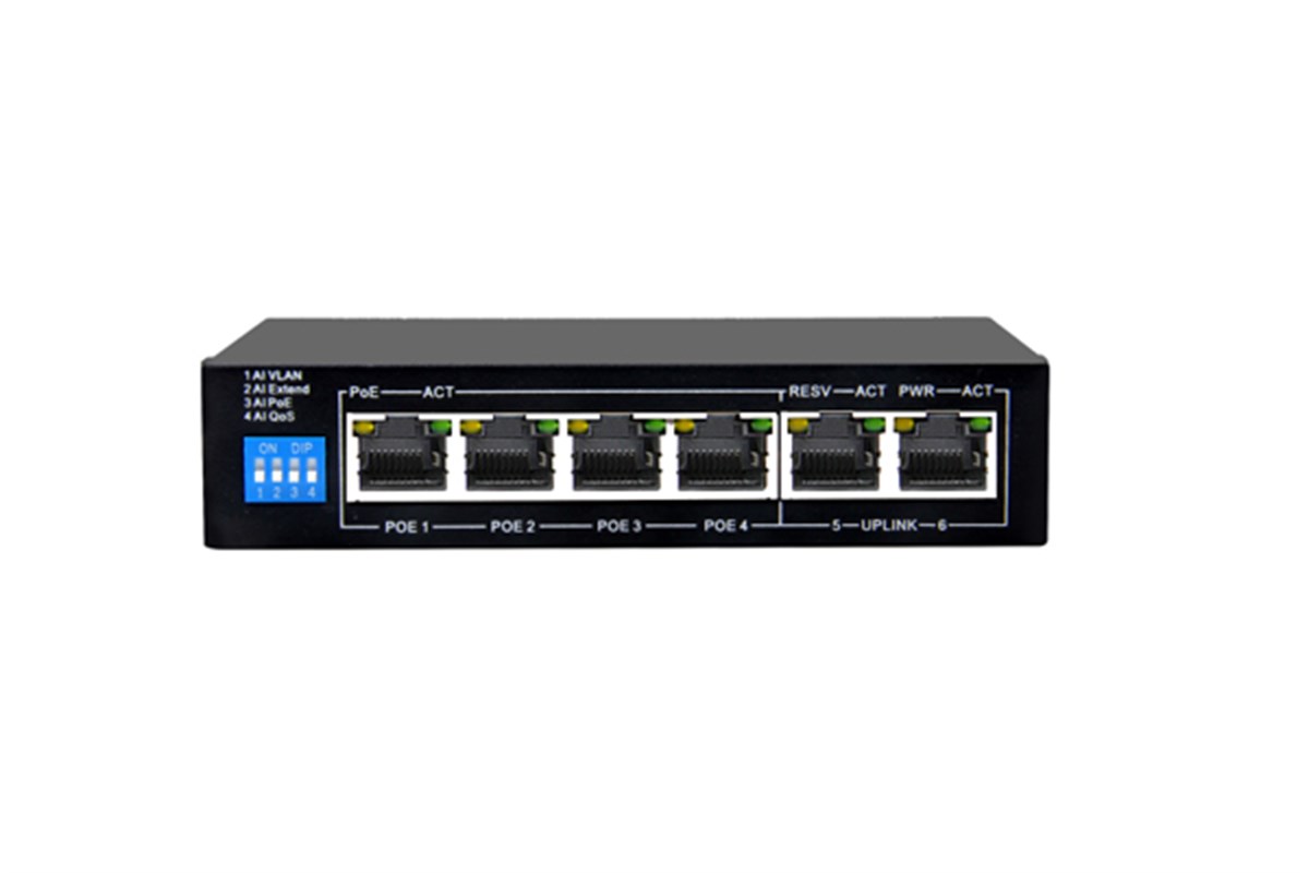 SWH0106-P 4x10/100 POE+2x10/100 UPLINK PORT