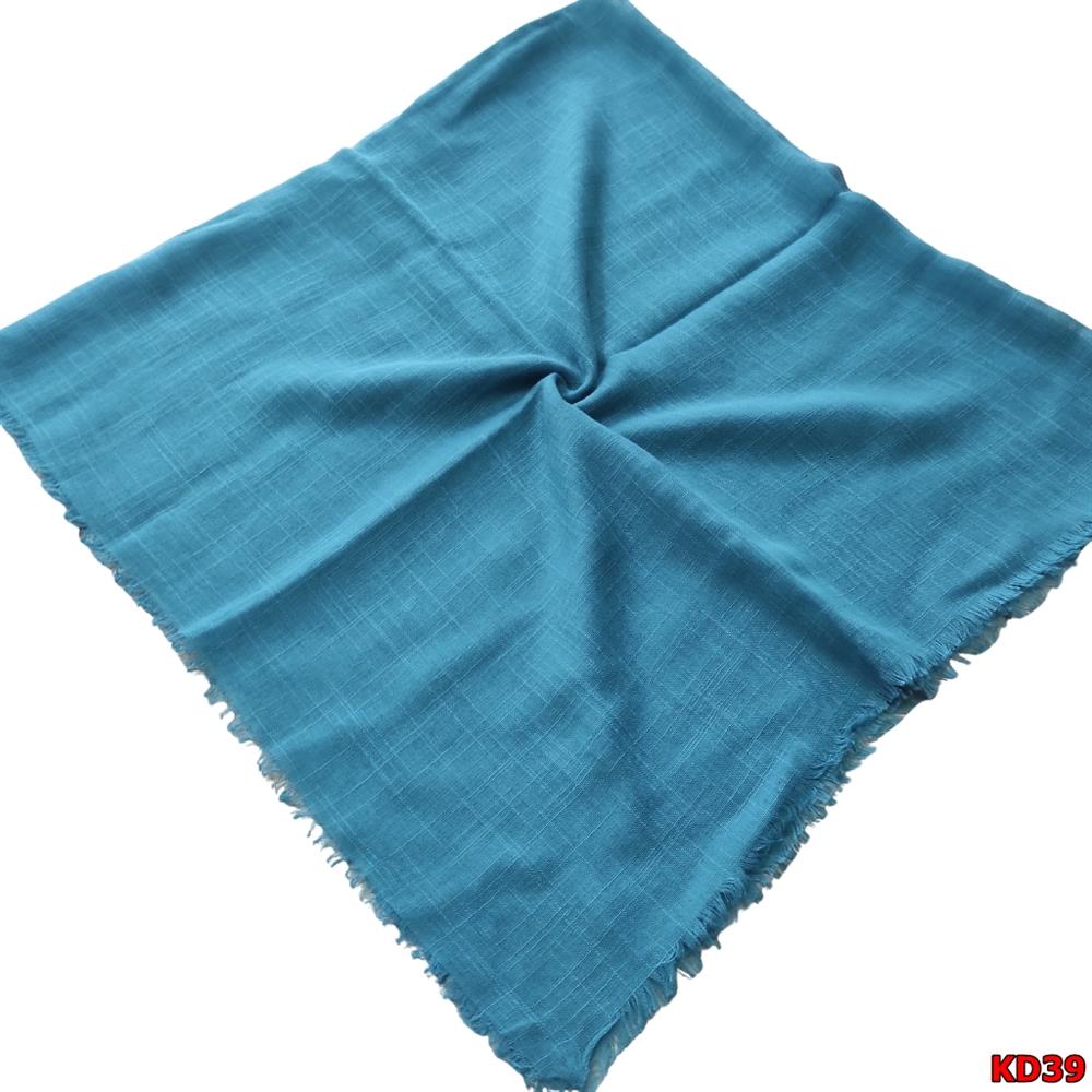  Kampanyalı Düz Renk Flamlı Eşarp(KD39)