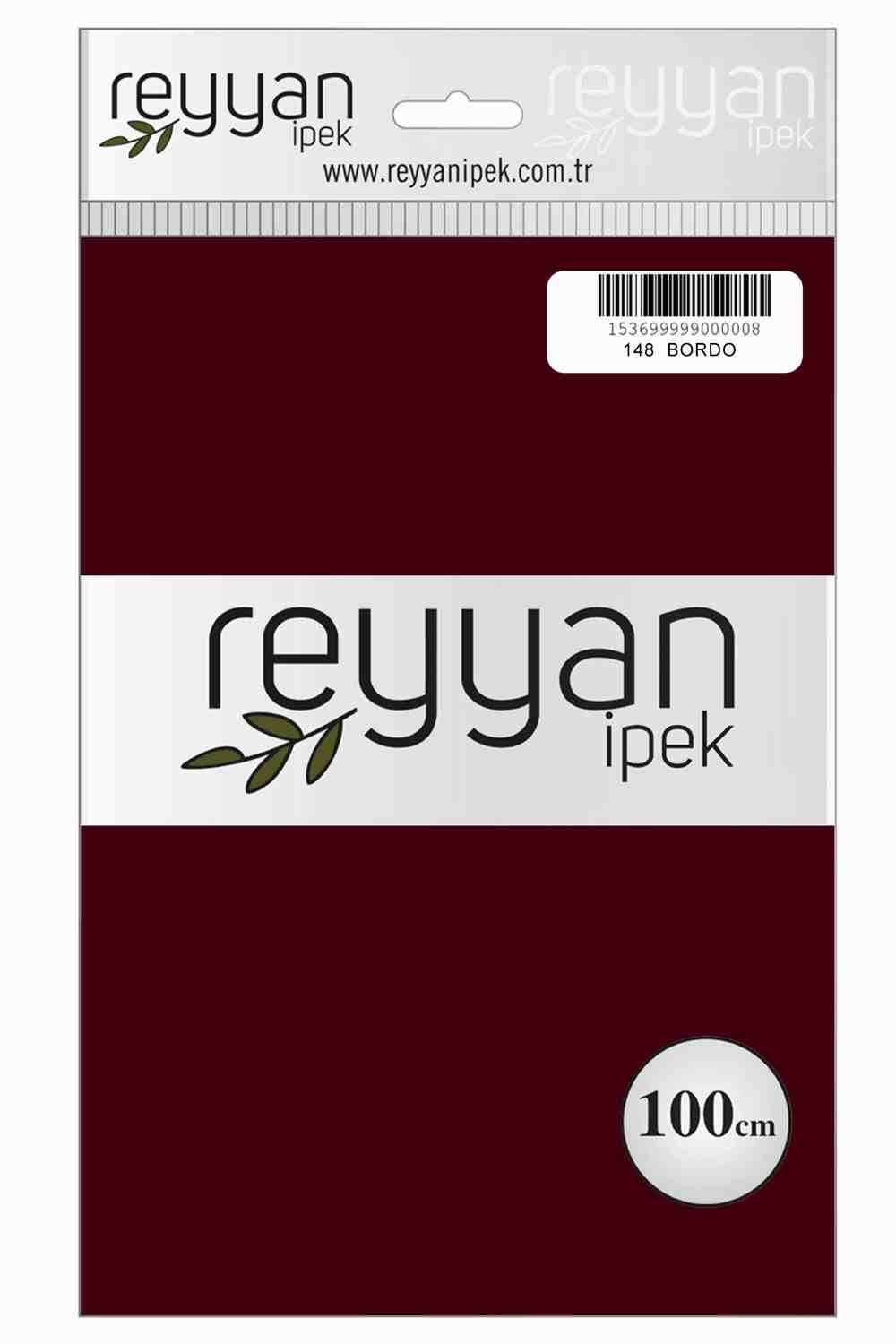 Reyyan Düz Renk Poşetli Yazma (Bordo)