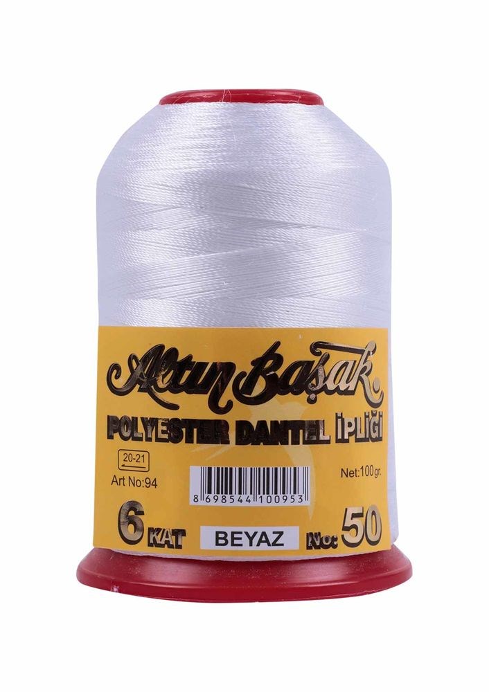 Altınbaşak 100 Gr. 50 No Oya İpi Renk:Beyaz