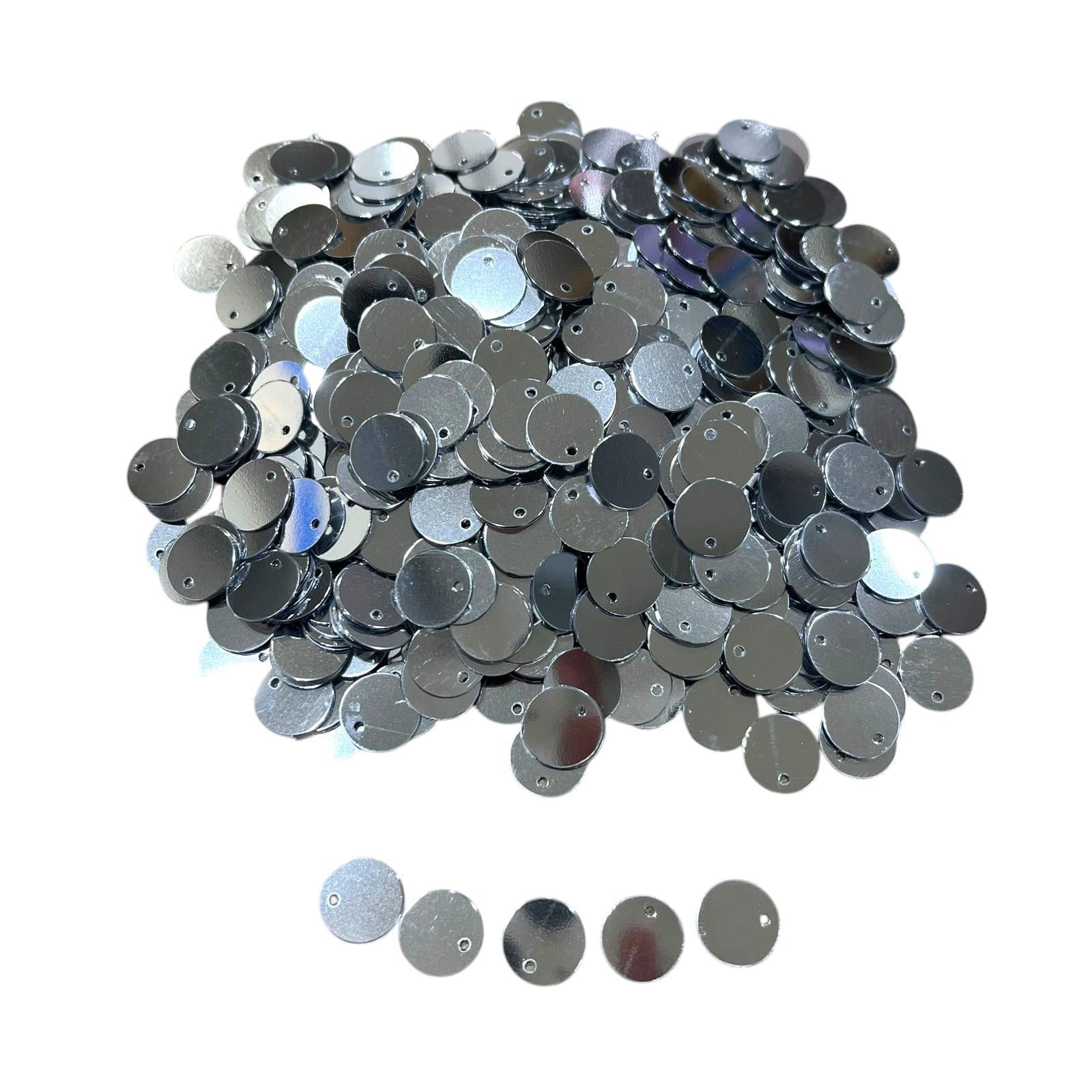 Pleksi Büyük Halka Oya İşleme Pulu 50 gr. Gümüş (pul03-01)