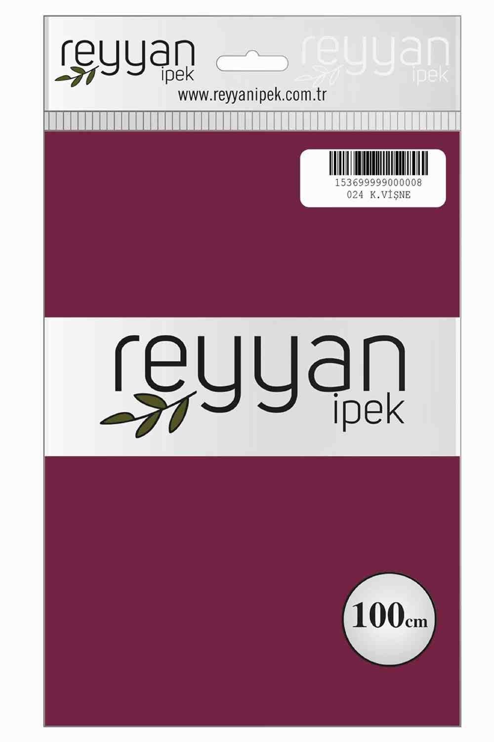 Reyyan Düz Renk Poşetli Yazma(K.Vişne)