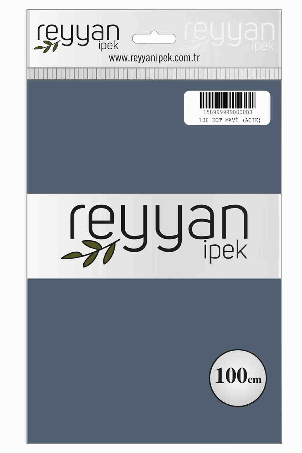 Reyyan Düz Renk Poşetli Yazma (Kot Mavi(Açık))