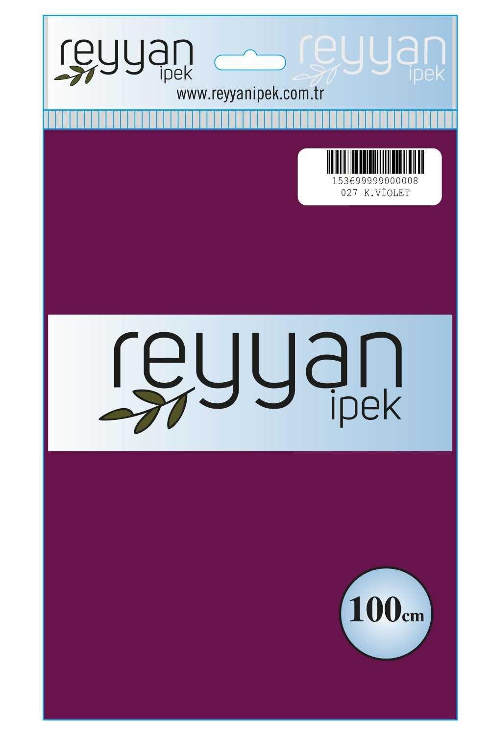 Reyyan Düz Renk Poşetli Yazma (K.Violet)