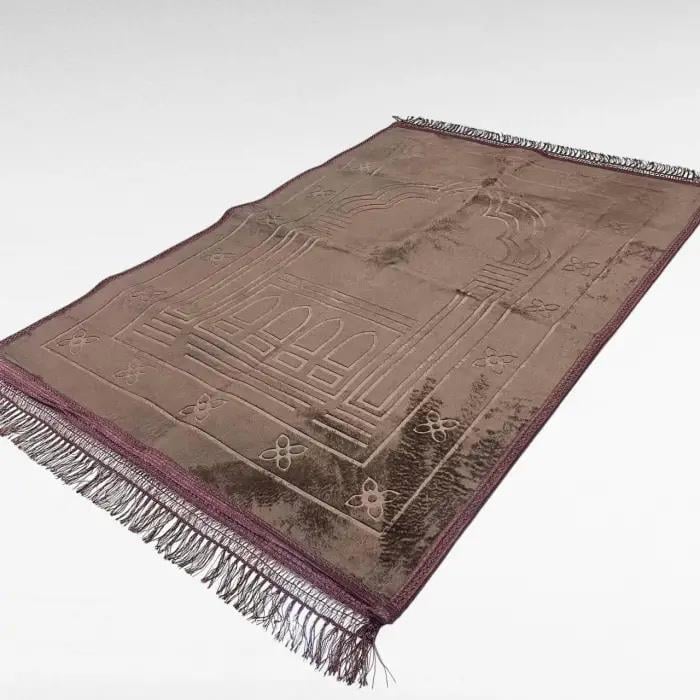 Kahve Peluş Seccade