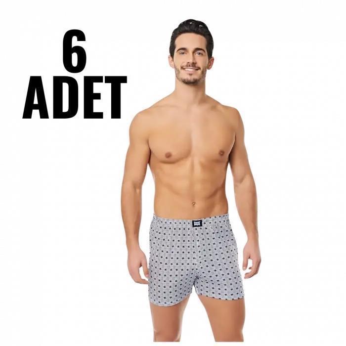 Tutku Erkek Desenli Önü Dügmeli Boxer(XL Beden)