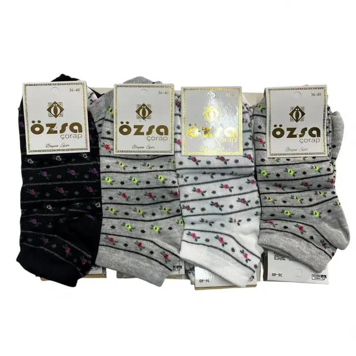 Özsa Kadın Patik Çorap 12li Paket(KÇ01-02)