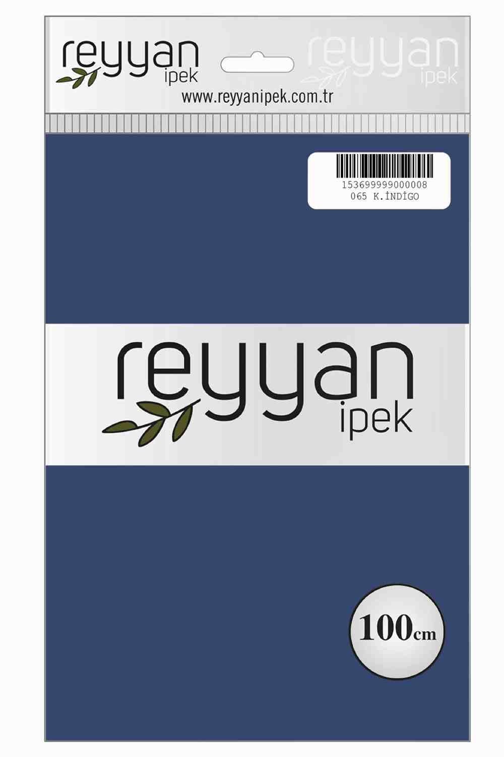 Reyyan Düz Renk Poşetli Yazma (K. İndigo)