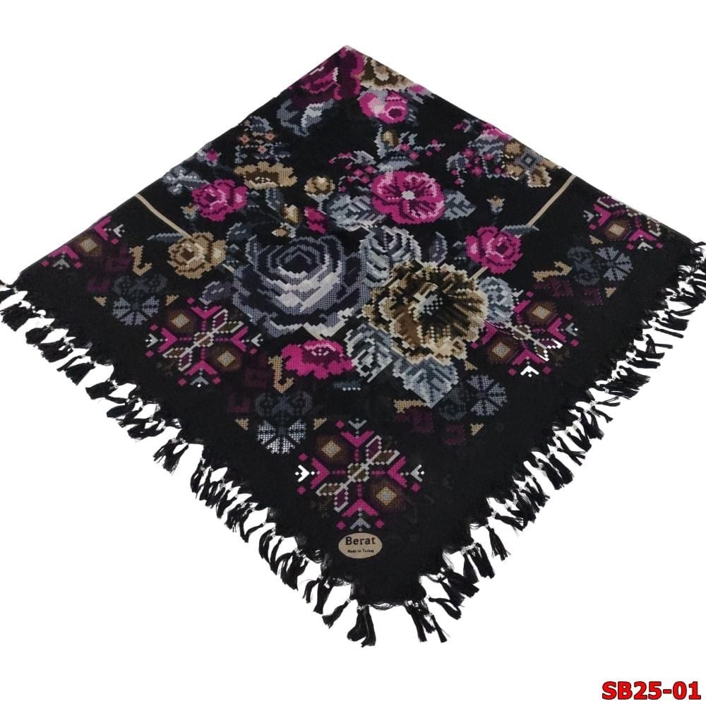 Berat Boncuklu Cotton Eşarp(sb25-01)