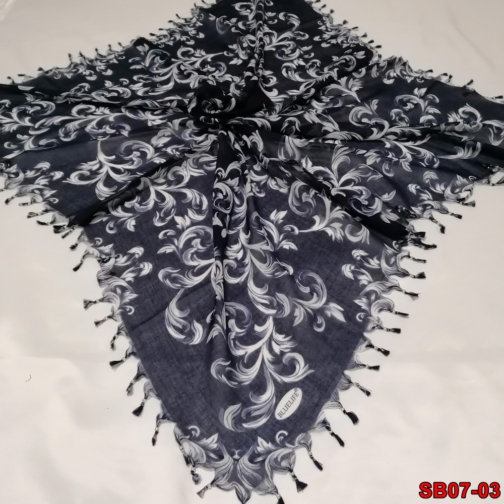 Bluelife Boncuklu Cotton Eşarp(sb07-03)