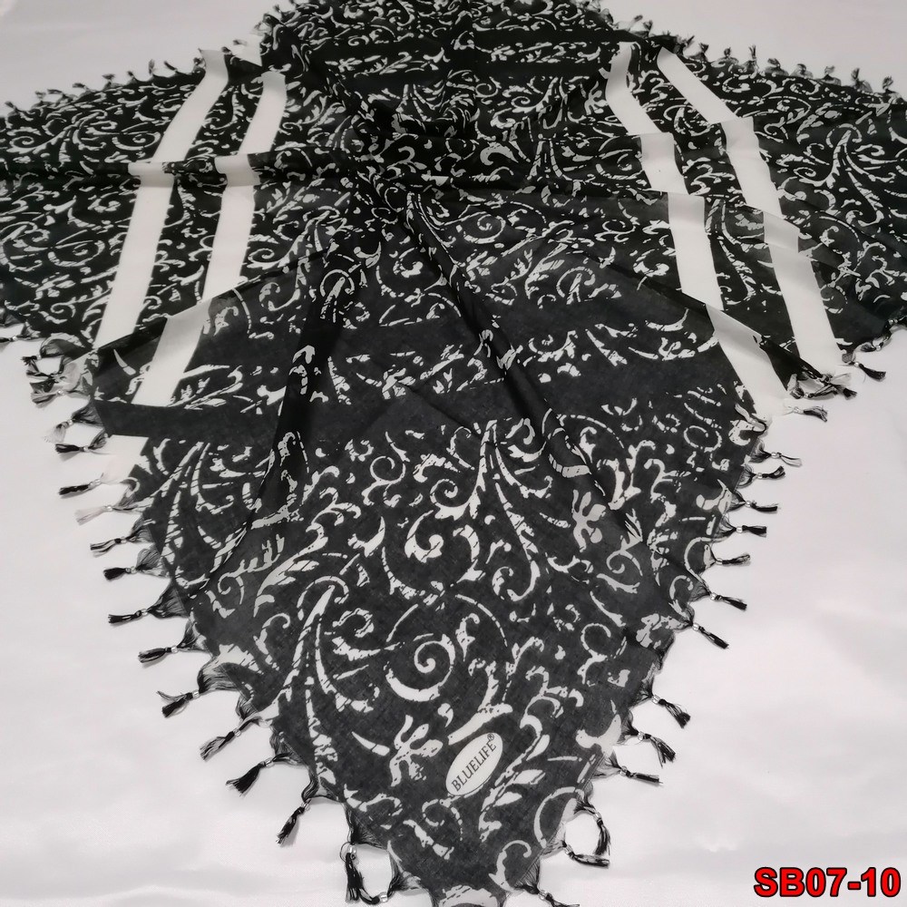 Bluelife Boncuklu Cotton Eşarp(sb07-10)