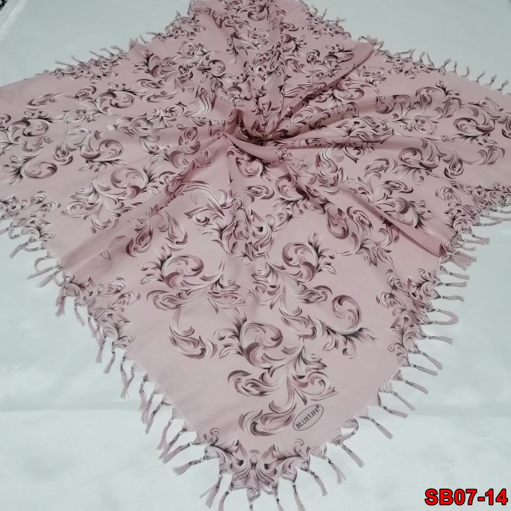 Bluelife Boncuklu Cotton Eşarp(sb07-14)