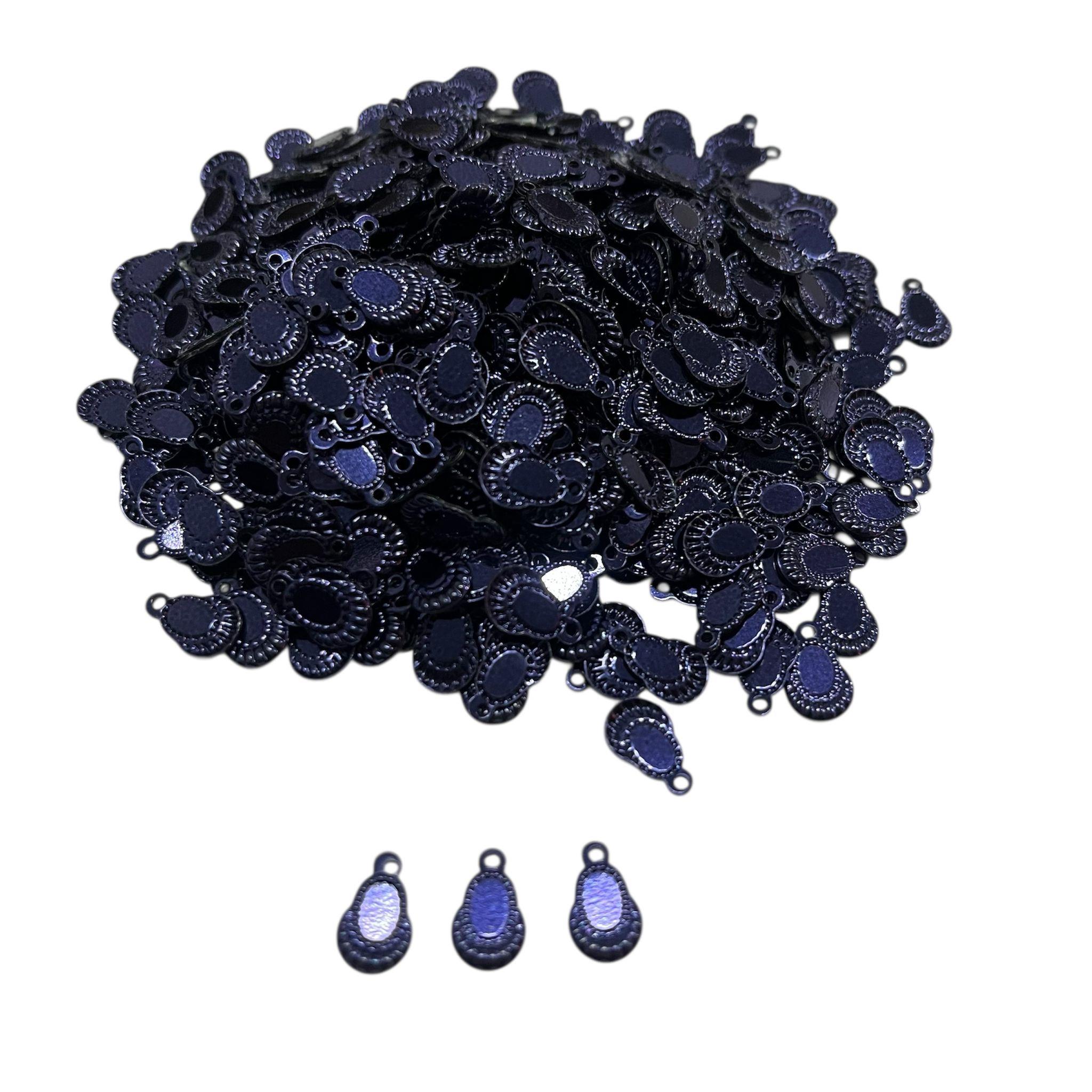 Pleksi Oya İşleme Pulu Hürrem Küpe Pul 50 gr. Lacivert (pul06-09)