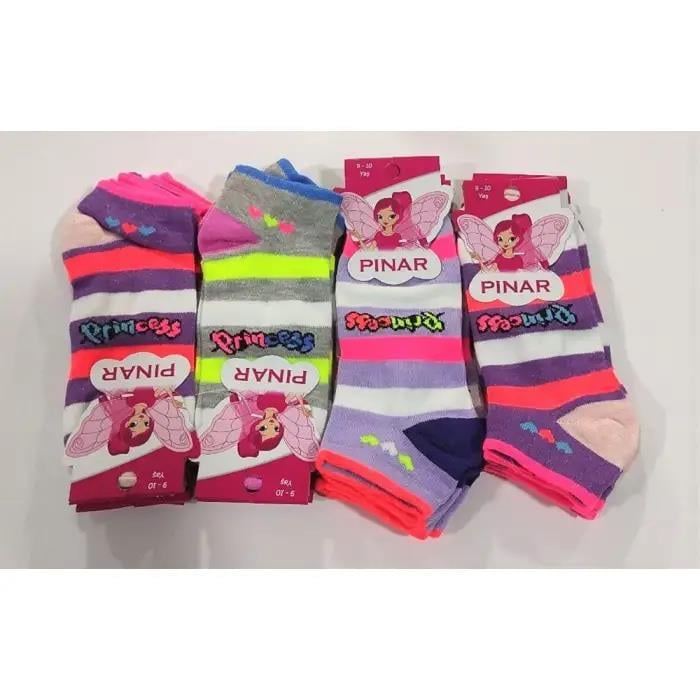 Kız Çocuk Penye Patik Çorap 12li Paket (Yaş:9-10)
