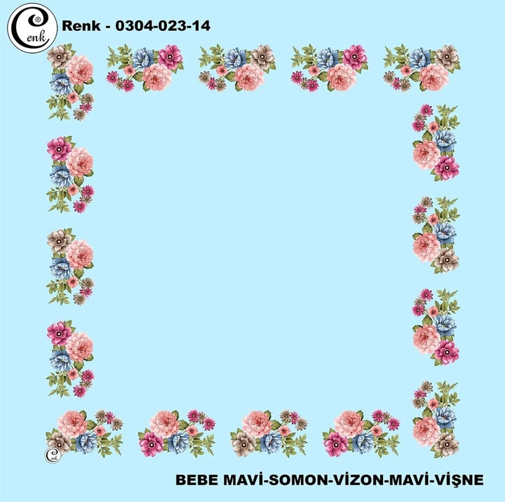Cenk 90cm Ortası Boş Oyalık Yazma(023-14)