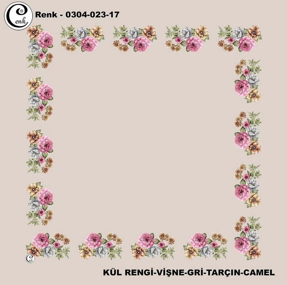 Cenk 90cm Ortası Boş Oyalık Yazma(023-17)