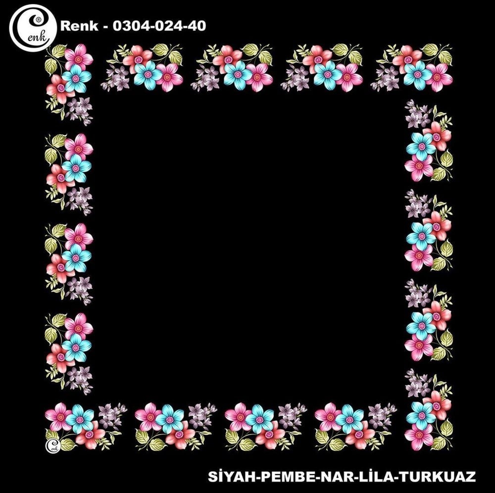 Cenk 90cm Ortası Boş Poşet İçi Oyalık Yazma(024-40)