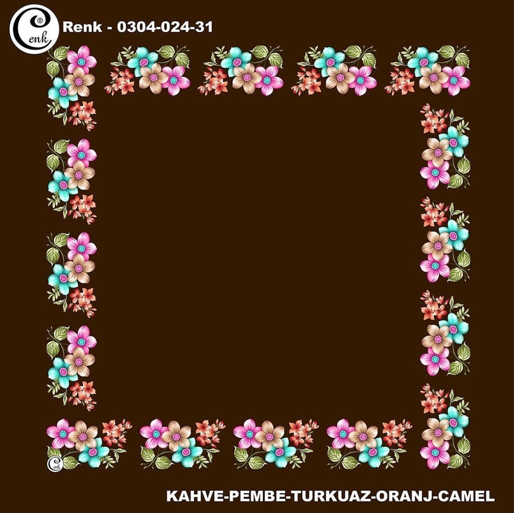 Cenk 90cm Ortası Boş Poşet İçi Oyalık Yazma(024-31)
