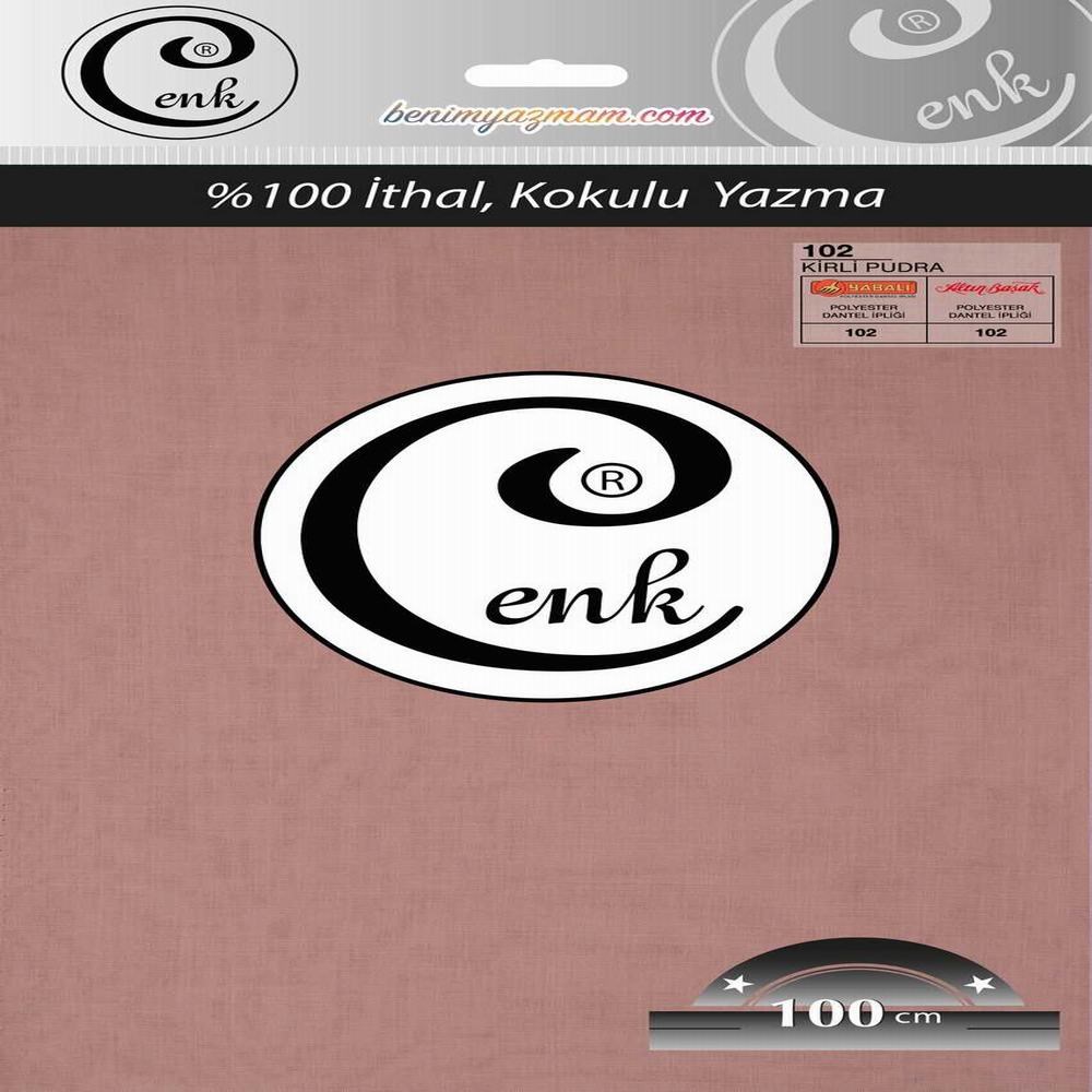 Cenk Düz Renk Poşetli Yazma (Kirli Pudra)102
