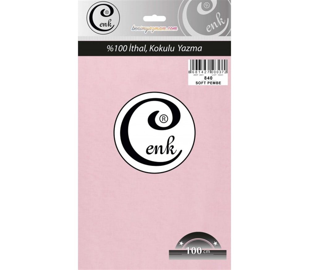 Cenk Düz Renk Poşetli Yazma (Soft Pembe)840
