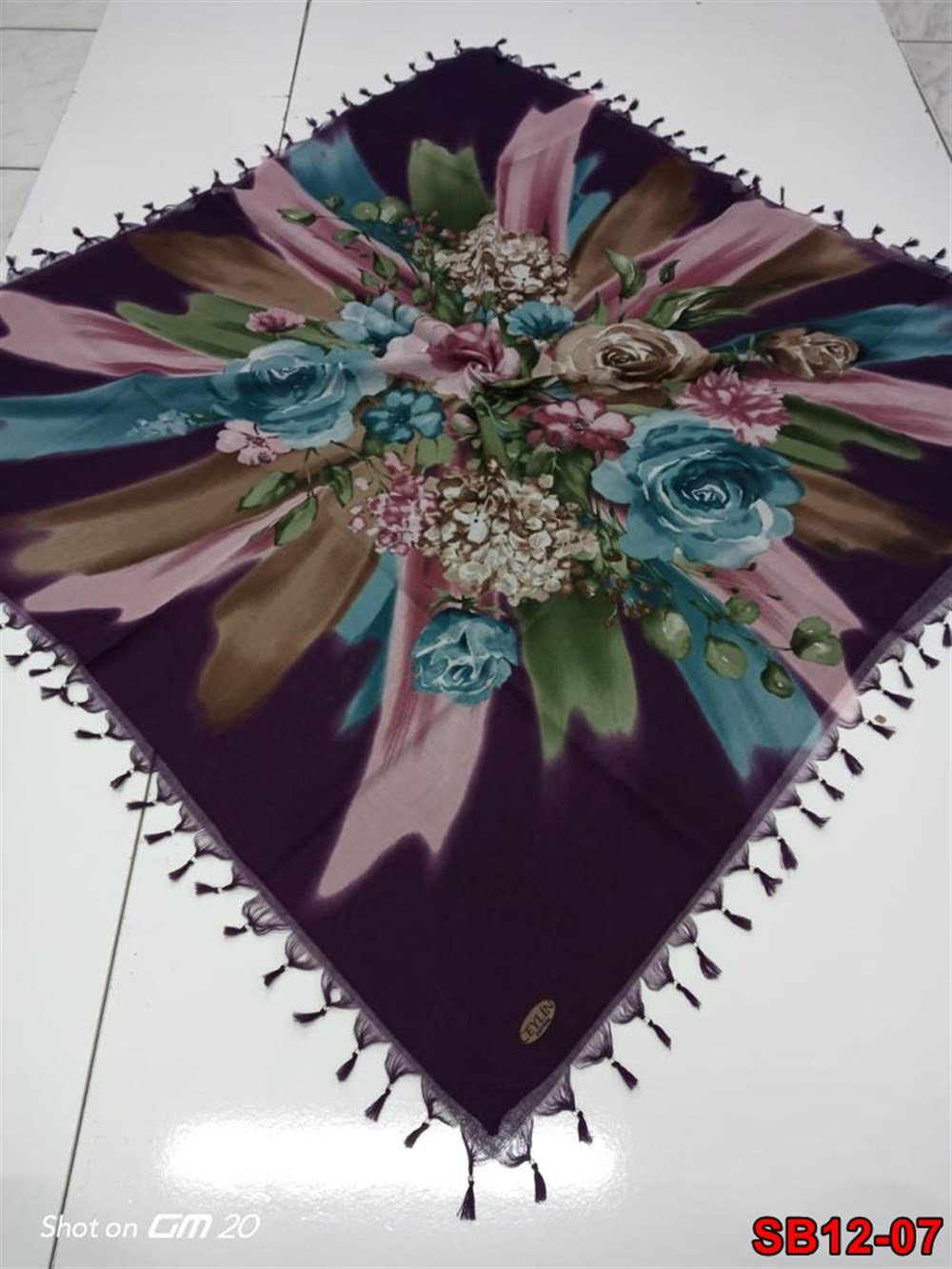 Ceylin Boncuklu Cotton Eşarp(sb12-07)
