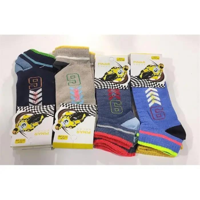Erkek Çocuk Penye Patik Çorap 12li Paket (Yaş:11-12)