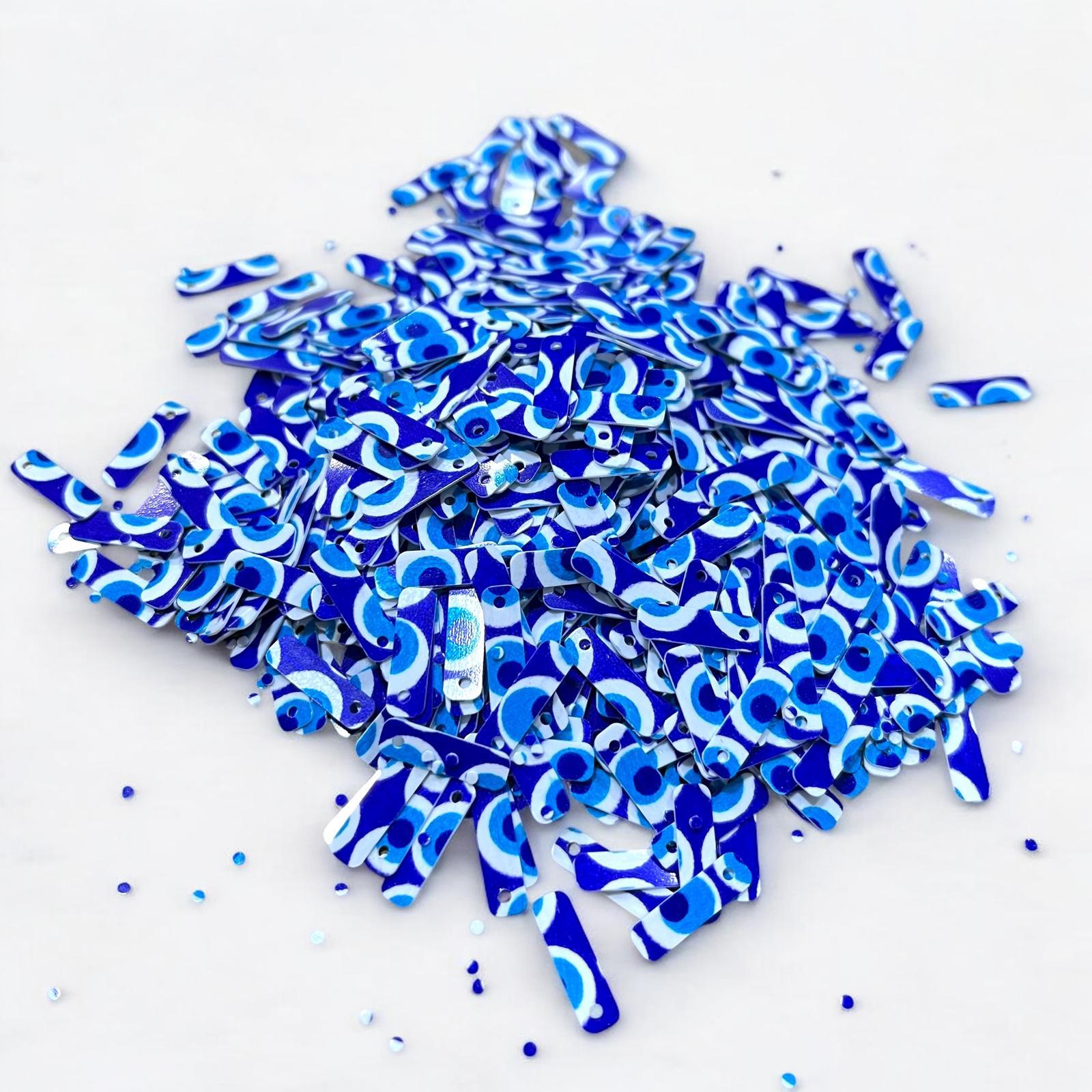 Pleksi Oya İşleme Pulu Baget 50 gr. Nazar Deseni (pul04-11)
