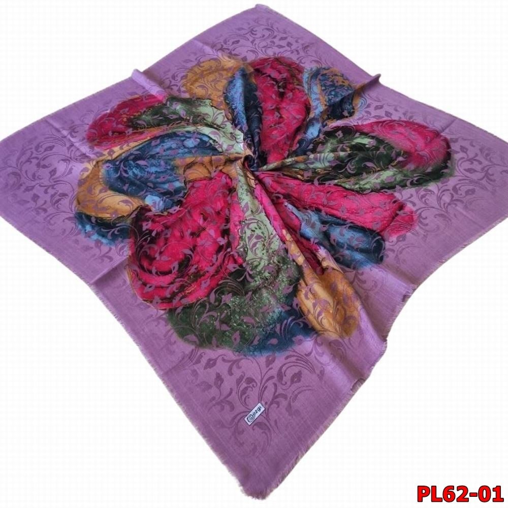 Ezgi Flamlı Keten Eşarp (Pl62-01)