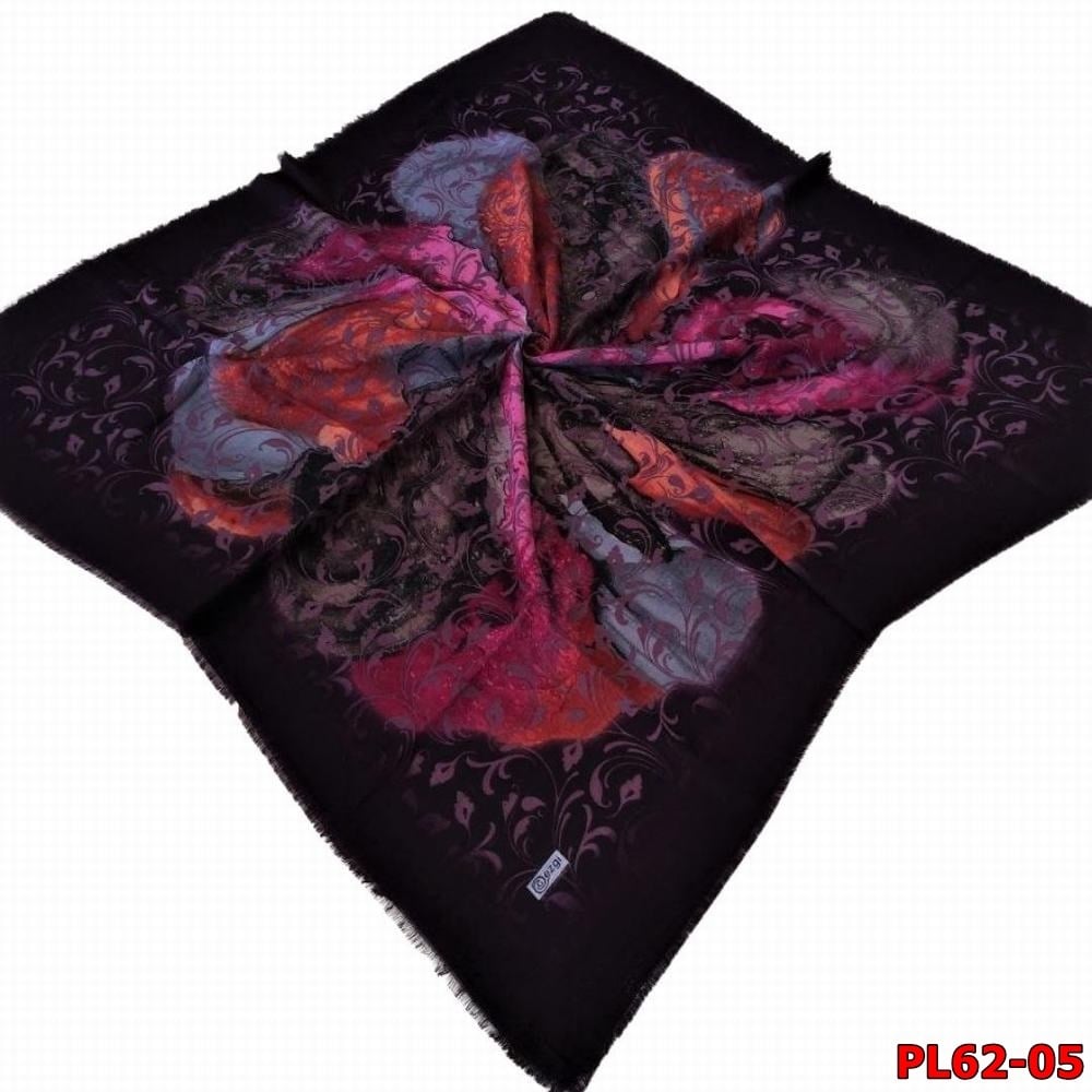 Ezgi Flamlı Keten Eşarp (Pl62-05)