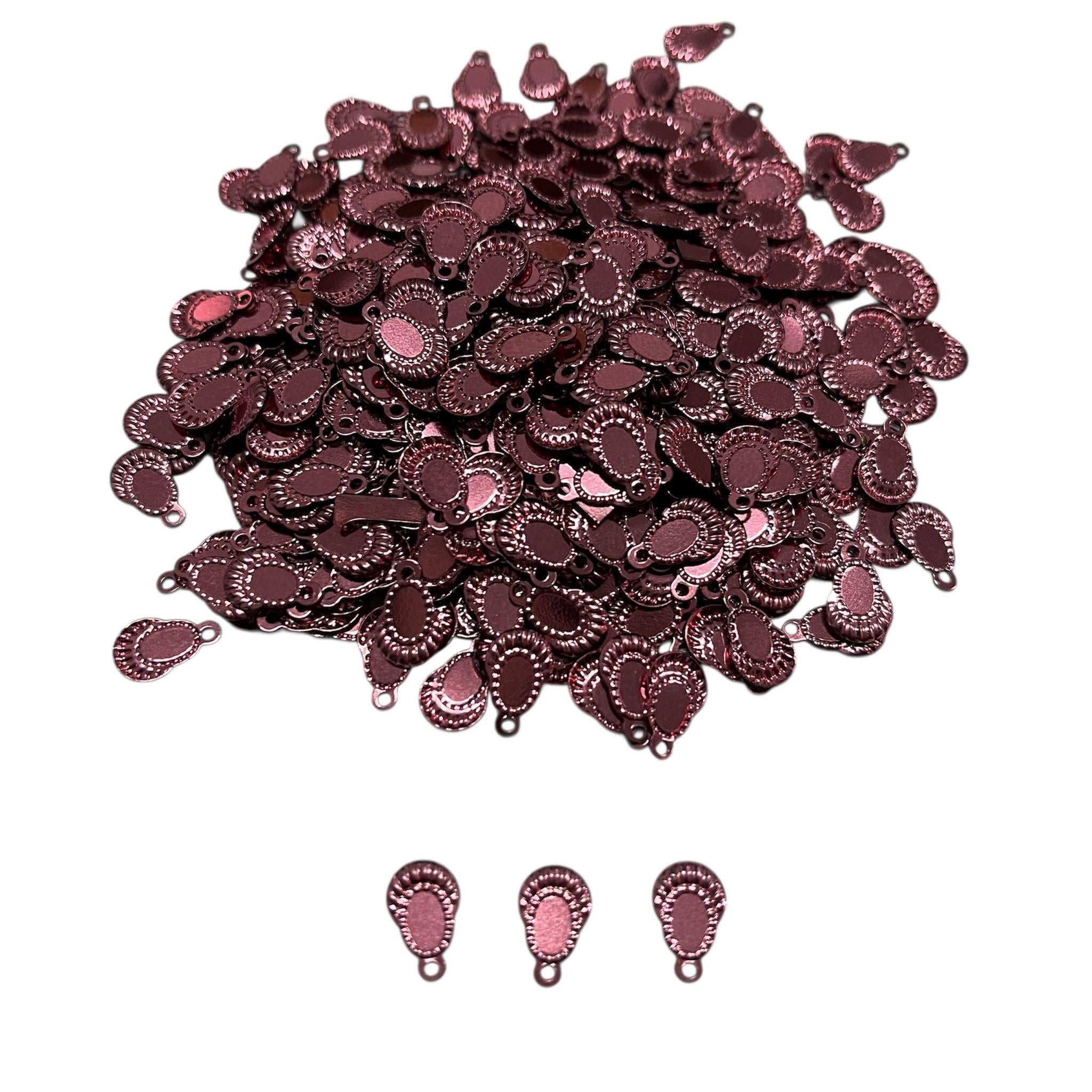 Pleksi Oya İşleme Pulu Hürrem Küpe Pul 50 gr. Koyu Pudra (pul06-24)