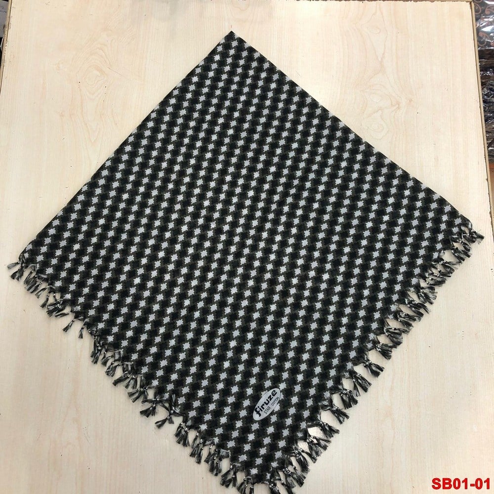 Firuze Boncuklu Cotton Eşarp(sb01-01)
